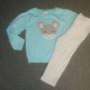 New no tags carters baby girls outfit